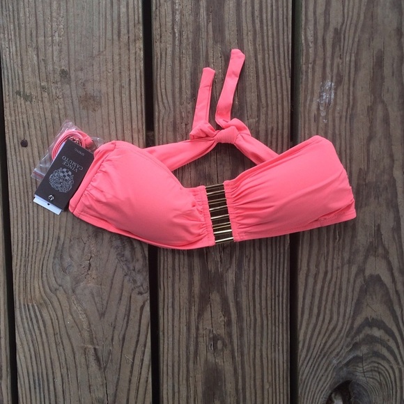 NWT Vince Camuto Pink Bikini Top - Picture 2 of 4
